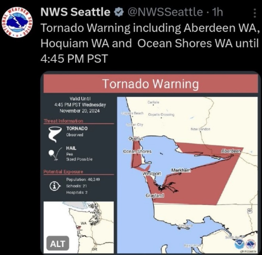 TORNADO WARNING